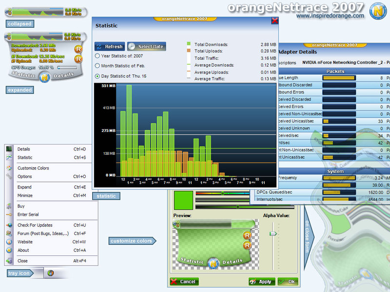 OrangeNettrace Screenshot